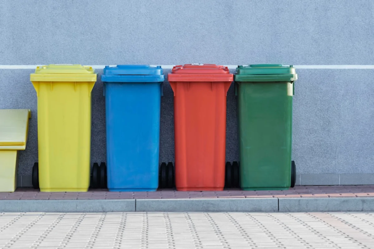 Real Estate Bali - Placing waste containers on the streets of the district Canggu